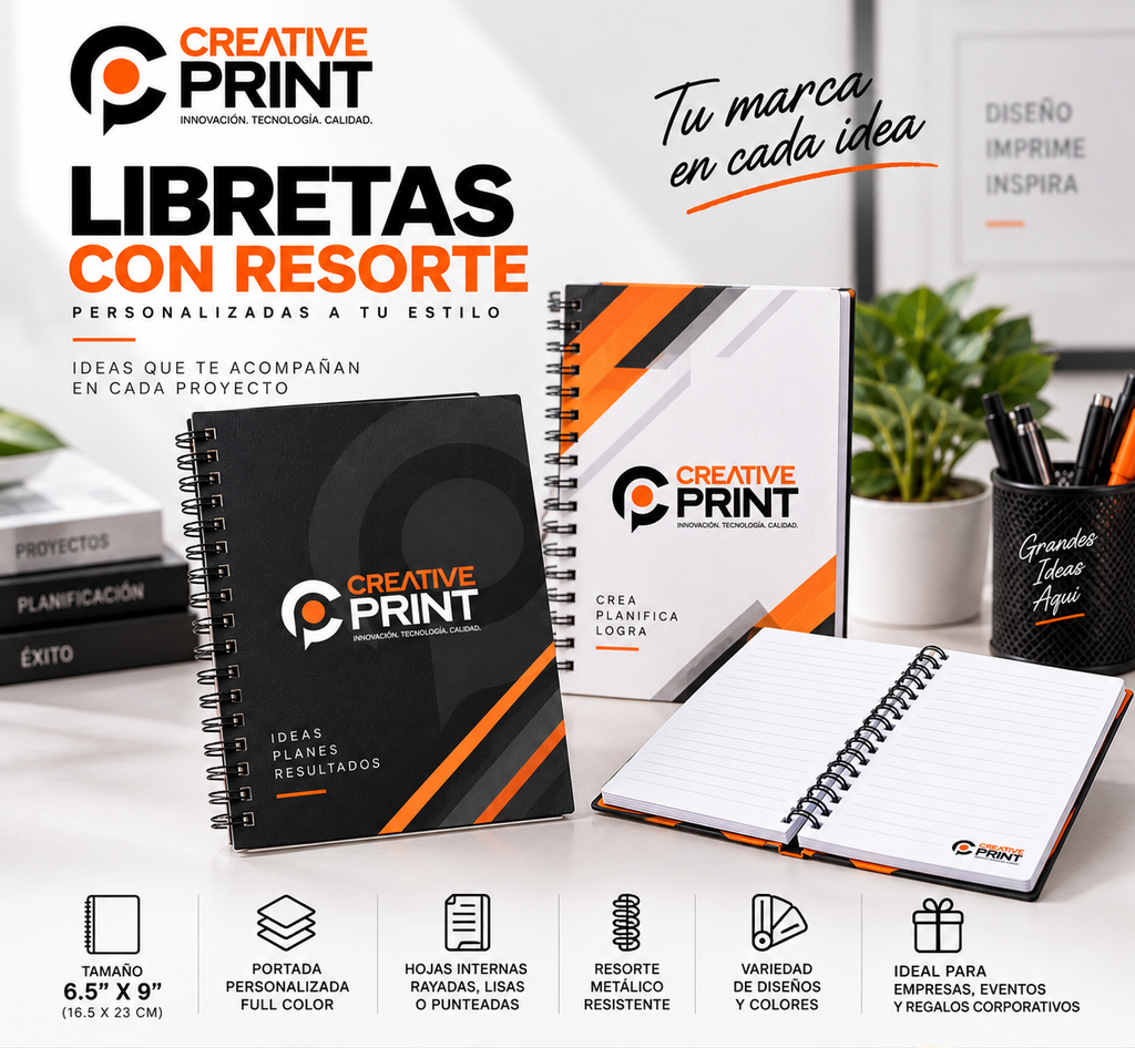 Libreta Pasta Dura 6.5X9"